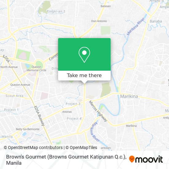Brown's Gourmet (Browns Gourmet Katipunan Q.c.) map