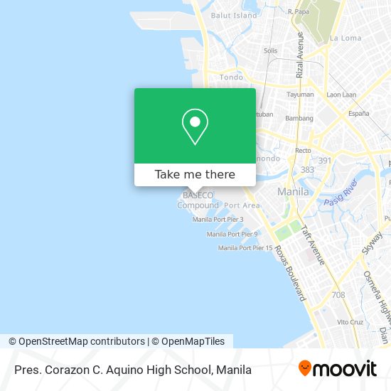 Pres. Corazon C. Aquino High School map