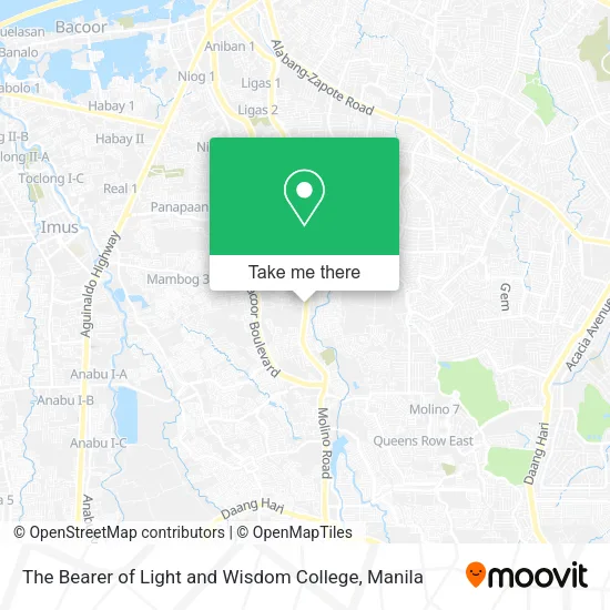The Bearer of Light and Wisdom College map