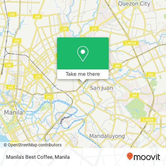 Manila's Best Coffee map