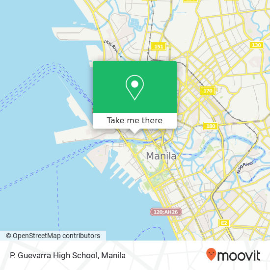 P. Guevarra High School map