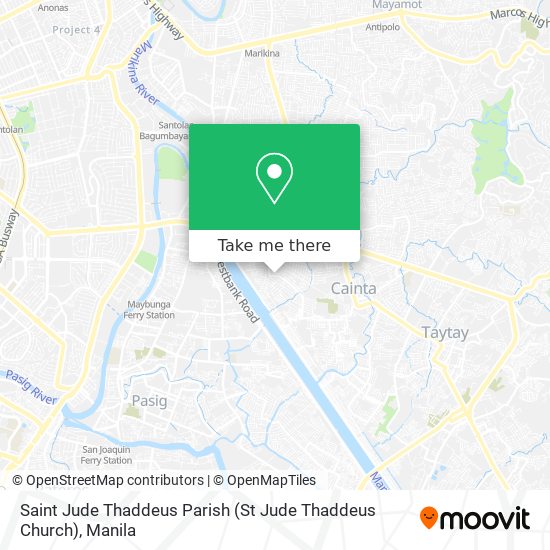 Saint Jude Thaddeus Parish (St Jude Thaddeus Church) map