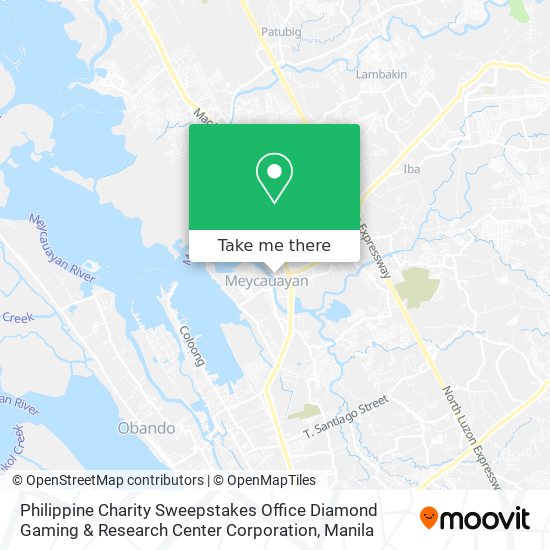 Philippine Charity Sweepstakes Office Diamond Gaming & Research Center Corporation map