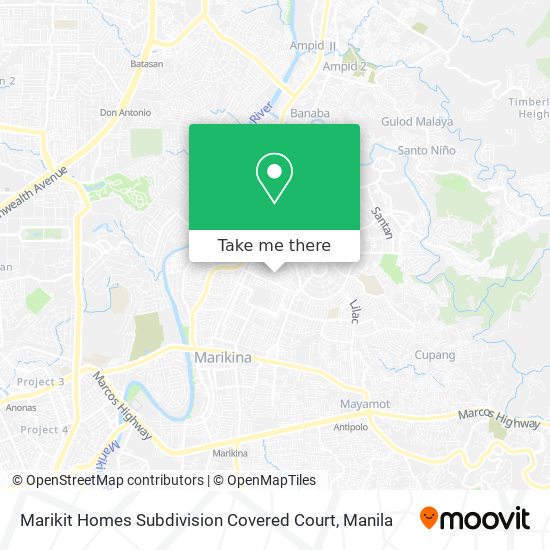 Marikit Homes Subdivision Covered Court map