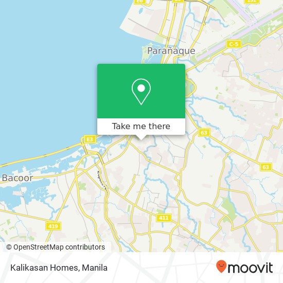 Kalikasan Homes map