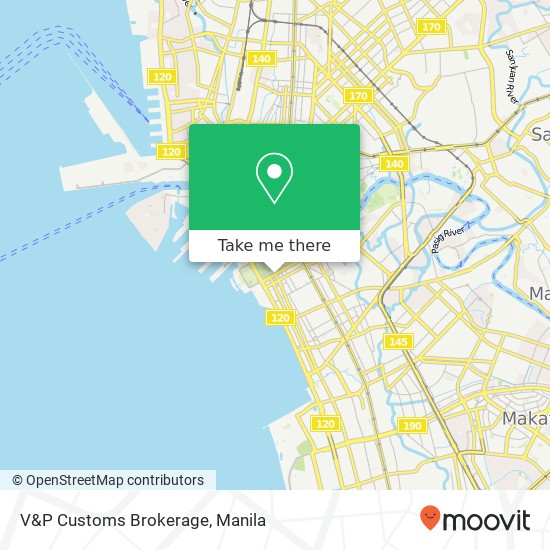 V&P Customs Brokerage map