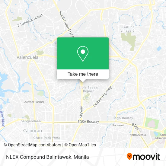 NLEX Compound Balintawak map