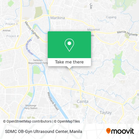 SDMC OB-Gyn Ultrasound Center map