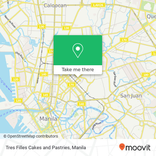 Tres Filles Cakes and Pastries map