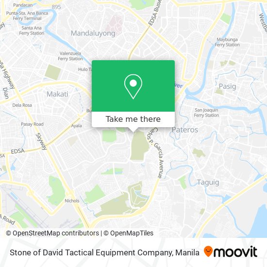 Stone of David Tactical Equipment Company map