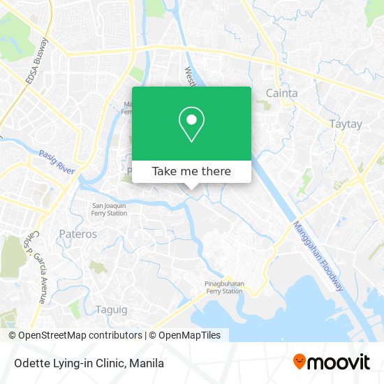 How To Get To Odette Lying In Clinic In Pasig City By Bus