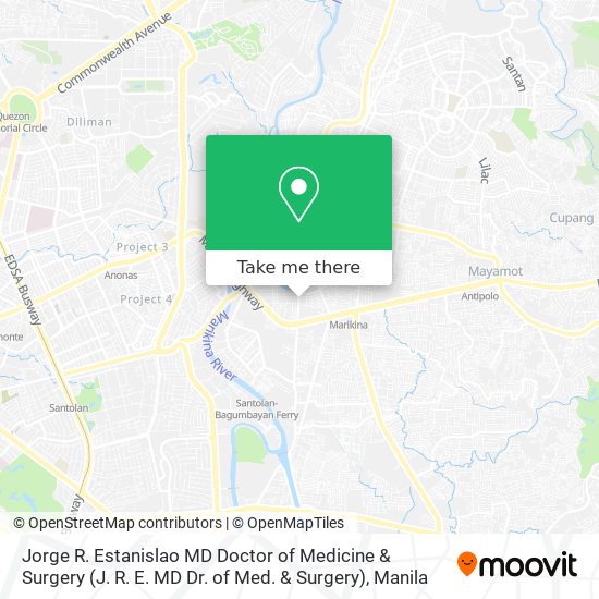 Jorge R. Estanislao MD Doctor of Medicine & Surgery (J. R. E. MD Dr. of Med. & Surgery) map