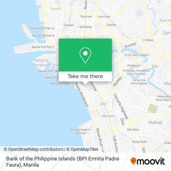 Bank of the Philippine Islands (BPI Ermita Padre Faura) map