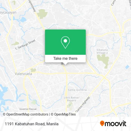 1191 Kabatuhan Road map