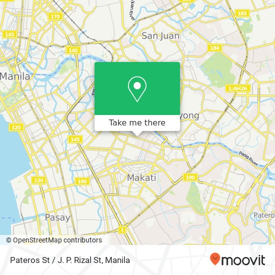Pateros St / J. P. Rizal St map