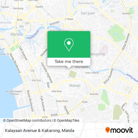 Kalayaan Avenue & Kakarong map