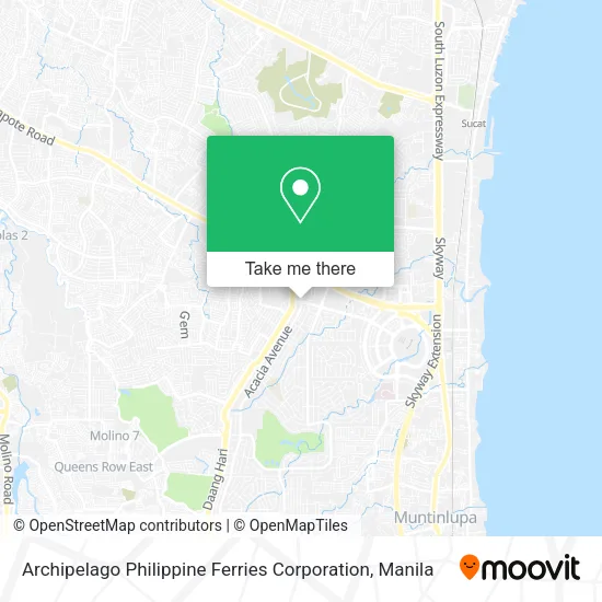 Archipelago Philippine Ferries Corporation map