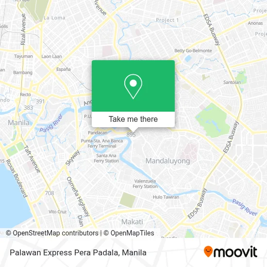 Palawan Express Pera Padala map