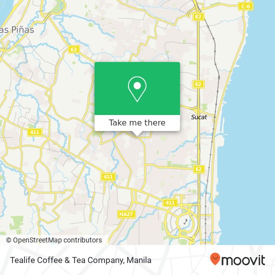 Tealife Coffee & Tea Company map
