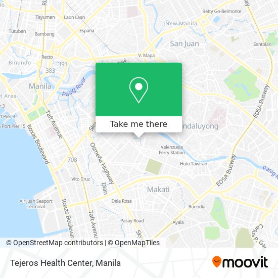 Tejeros Health Center map