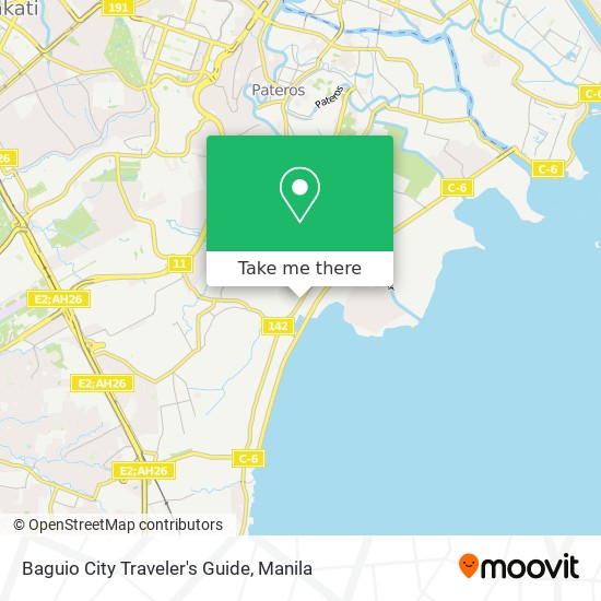Baguio City Traveler's Guide map