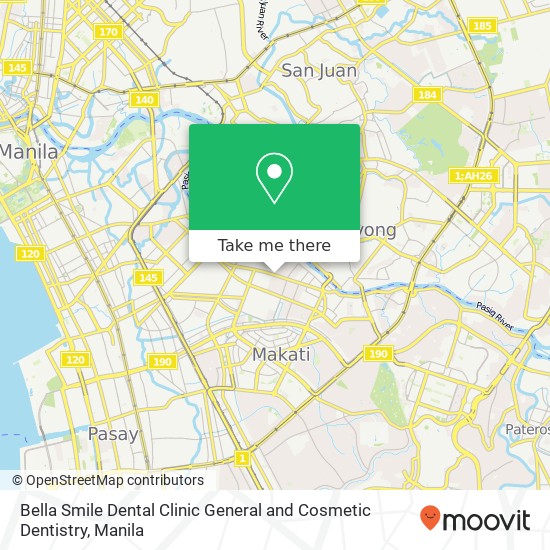 Bella Smile Dental Clinic General and Cosmetic Dentistry map