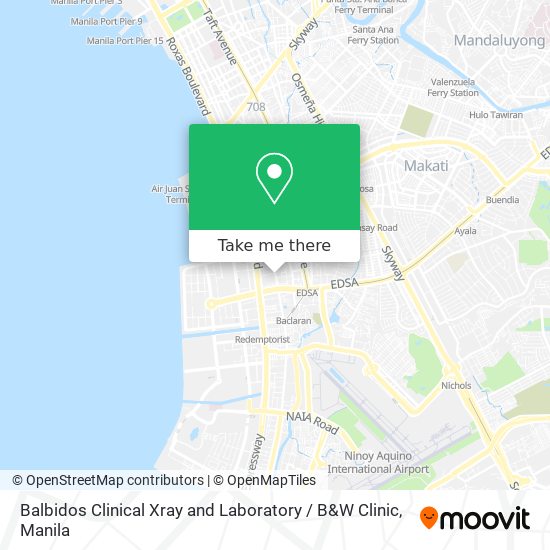 Balbidos Clinical Xray and Laboratory / B&W Clinic map