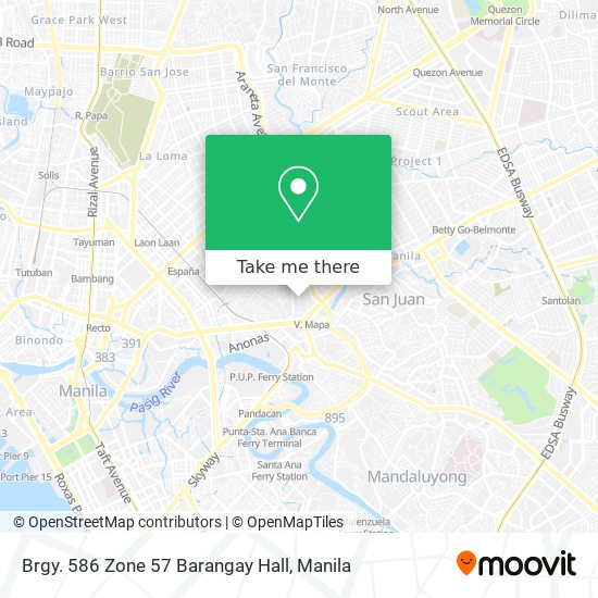 Brgy. 586 Zone 57 Barangay Hall map