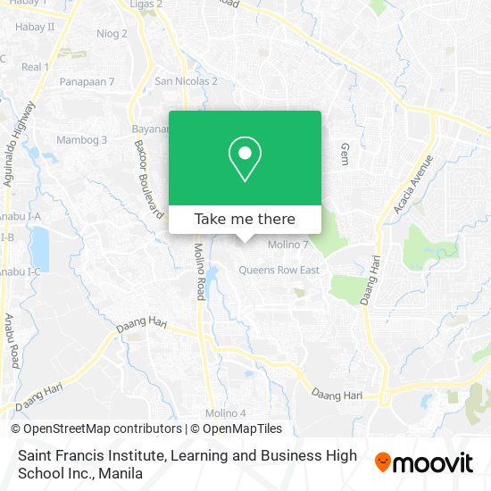 Saint Francis Institute, Learning and Business High School Inc. map