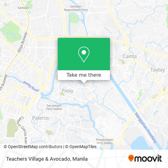 Teachers Village & Avocado map