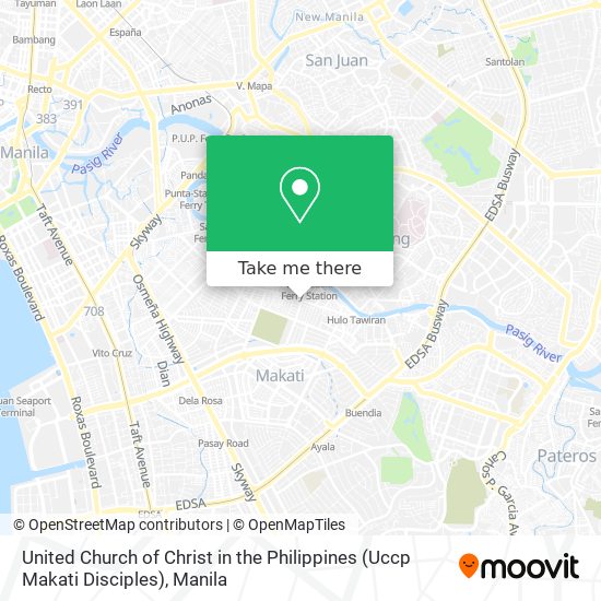 United Church of Christ in the Philippines (Uccp Makati Disciples) map