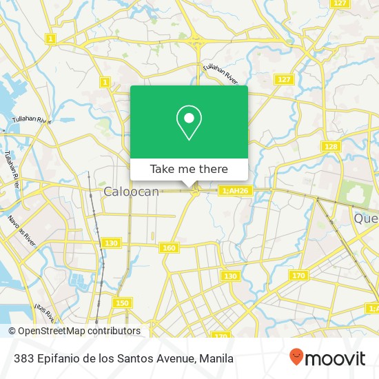 383 Epifanio de los Santos Avenue map