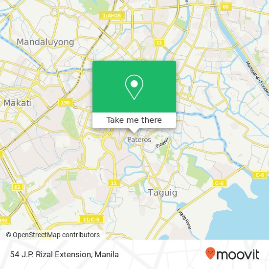 54 J.P. Rizal Extension map