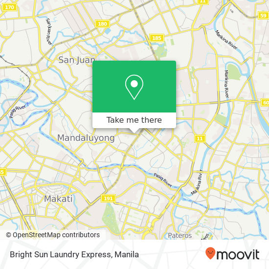 Bright Sun Laundry Express map