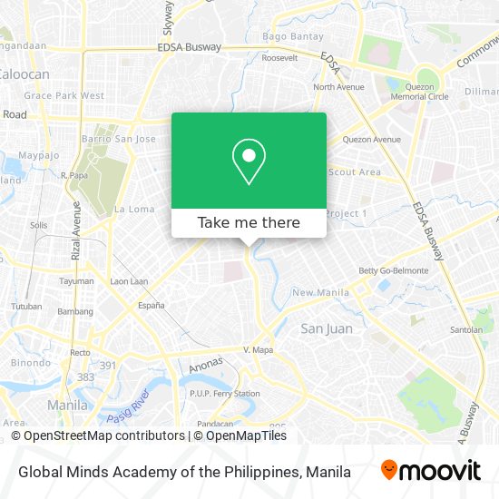 Global Minds Academy of the Philippines map