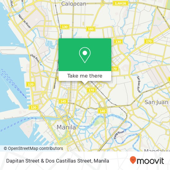 Dapitan Street & Dos Castillas Street map