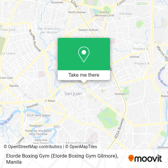 Elorde Boxing Gym map