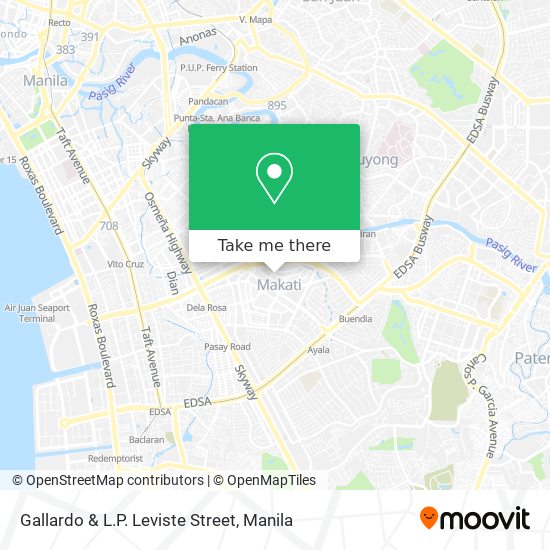 Gallardo & L.P. Leviste Street map