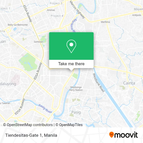 Tiendesitas-Gate 1 map