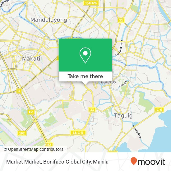 Market Market, Bonifaco Global City map