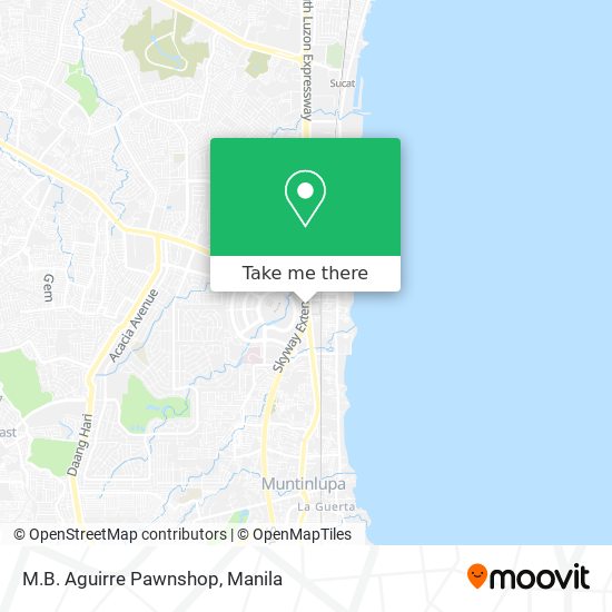 M.B. Aguirre Pawnshop map