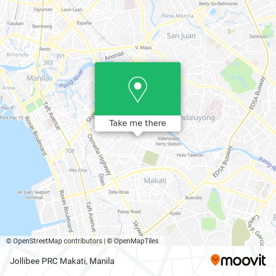 Jollibee PRC Makati map