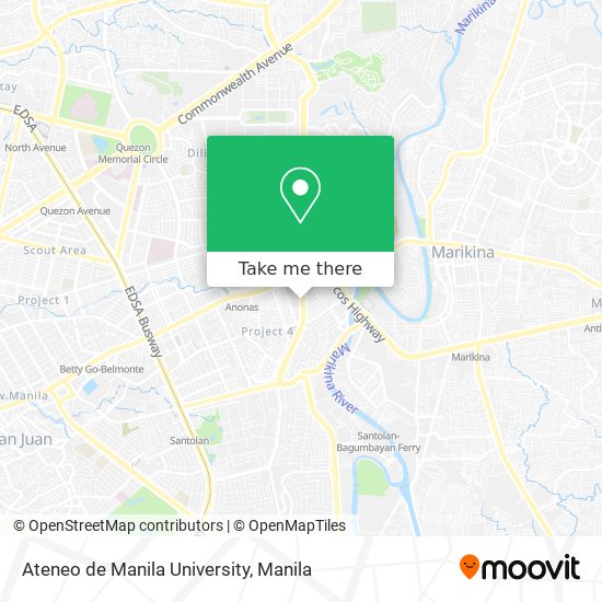 Ateneo de Manila University map