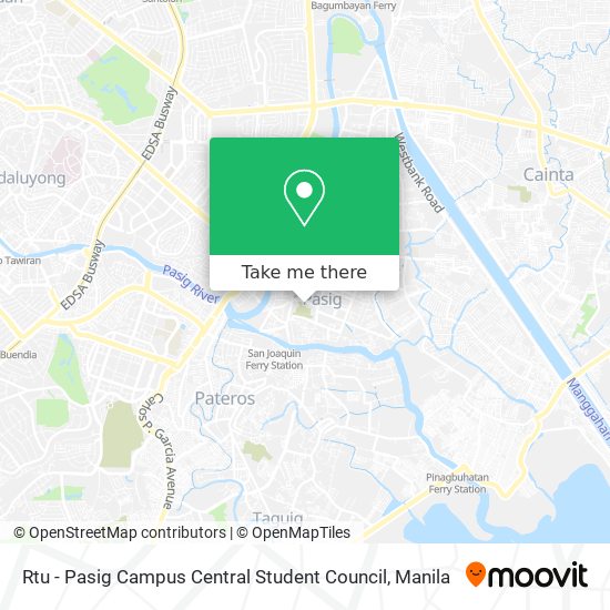 Rtu - Pasig Campus Central Student Council map