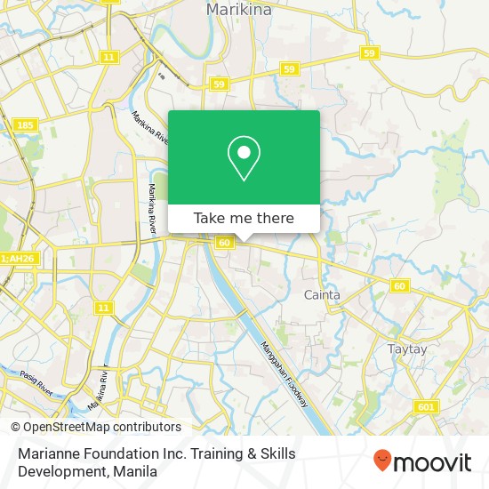 Marianne Foundation Inc. Training & Skills Development map