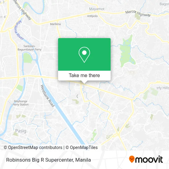 Robinsons Big R Supercenter map