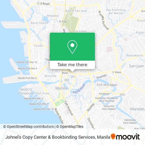 Johnel's Copy Center & Bookbinding Services map