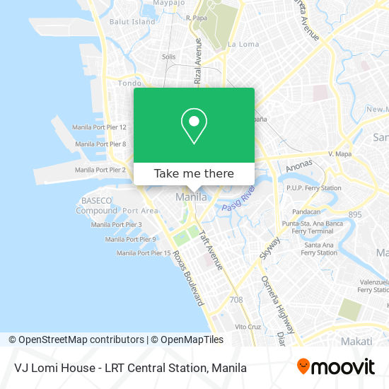 VJ Lomi House - LRT Central Station map
