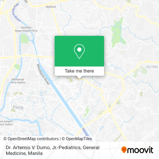 Dr. Artemio V. Dumo, Jr.-Pediatrics, General Medicine map