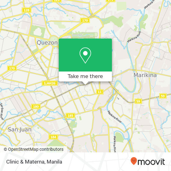 Clinic & Materna map